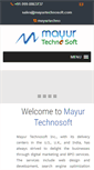 Mobile Screenshot of mayurtechnosoft.com